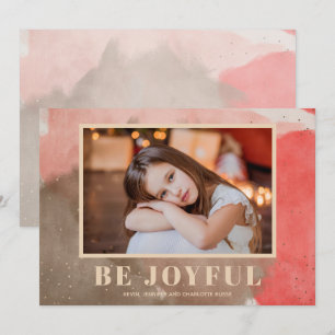 Cartes Pour Fêtes Annuelles Joyeuse aquarelle photo de Noël
