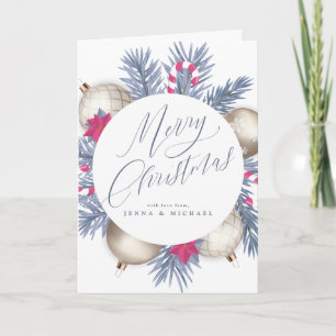 Cartes Pour Fêtes Annuelles Joyeuse couronne de Noël