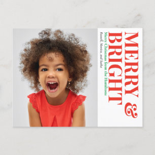 Cartes Pour Fêtes Annuelles Joyeuse et brillante photo de Noël