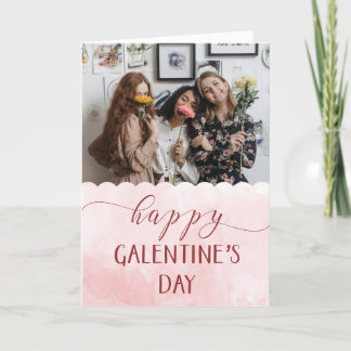 Cartes Pour Fêtes Annuelles Joyeuse fête de Galentine avec photo personnalisée