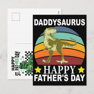 Cartes Pour Fêtes Annuelles Joyeuse fête de la St Pat-Rex Dinosaure