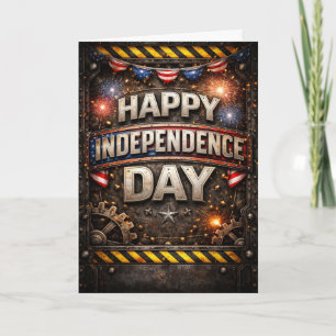 Cartes Pour Fêtes Annuelles Joyeuse Fête de l'Indépendance Industrielle Patrio