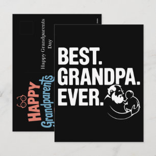 Cartes Pour Fêtes Annuelles Joyeuse Fête des Grands-Parents Grand-mère Grand-p