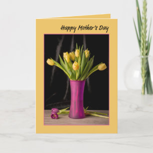 Cartes Pour Fêtes Annuelles Joyeuse Fête des Mères Beaux Tulipes