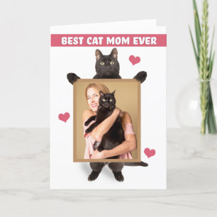 Cartes Pour Fêtes Annuelles Joyeuse Fête des Mères De La Part Du Chat Votre Ph