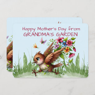 Cartes Pour Fêtes Annuelles Joyeuse fête des mères du JARDIN DE GRANDMA