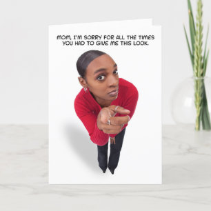 Cartes Pour Fêtes Annuelles Joyeuse Fête des Mères Maman drôle qui donne le re