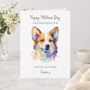 Cartes Pour Fêtes Annuelles Joyeuse fête des Mères Meilleure maman de chien Co