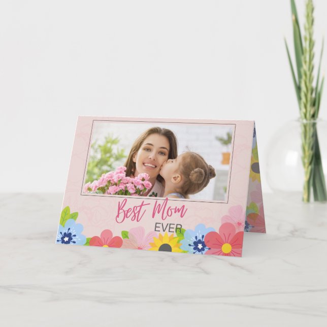 Cartes Pour Fêtes Annuelles Joyeuse fête des Mères Meilleure MAMAN de tous les (Devant)