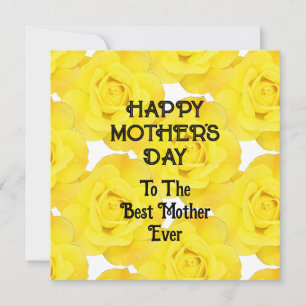 Cartes Pour Fêtes Annuelles Joyeuse Fête des Mères Message personnalisé Fleurs