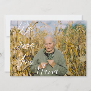 Cartes Pour Fêtes Annuelles Joyeuse fête des Mères, nana, grand-mère simple 1 