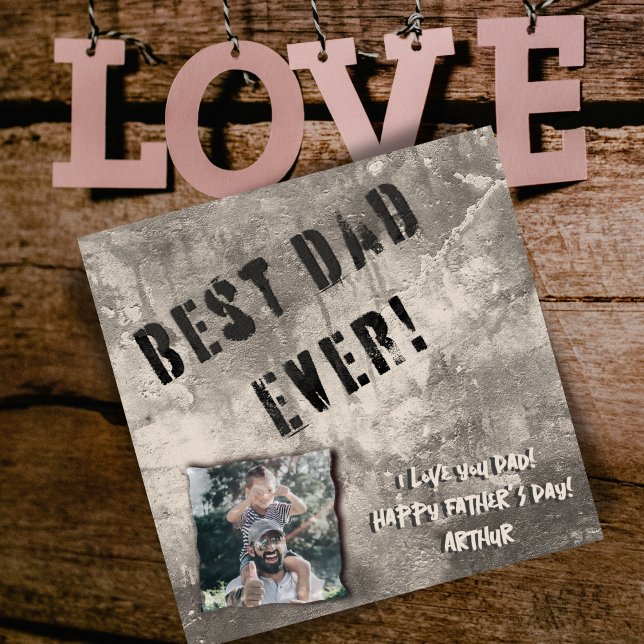 Cartes Pour Fêtes Annuelles Joyeuse fête des Pères : chef-d'œuvre urbain (Créateur téléchargé)