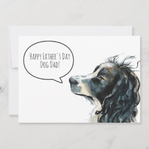 Cartes Pour Fêtes Annuelles Joyeuse Fête des Pères Papa Chien Springer Spaniel