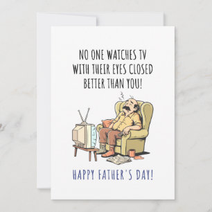 Cartes Pour Fêtes Annuelles Joyeuse fête des pères Papa drôle qui fait la sies