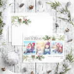Cartes Pour Fêtes Annuelles Joyeuse forêt de Noël Berry Pinecone Photo<br><div class="desc">Vous cherchez une façon moderne de souhaiter Joyeux Noël à votre famille et vos amis? Ne cherchez pas plus loin que notre Joyeux Noël Forêt Berry Pinecone Photo Holiday Card! Cette carte festive et élégante présente de belles aquarelles de baies sèches, pinecones et verdure botanique d'hiver, calligraphie moderne, et de...</div>