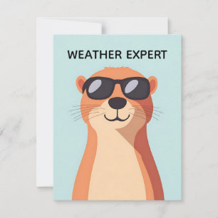 Cartes Pour Fêtes Annuelles Joyeuse journée de la marmotte Adorable marmotte c