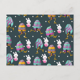 Cartes Pour Fêtes Annuelles Joyeuse journée de Pâques - Drôle Lapin Souhaite M