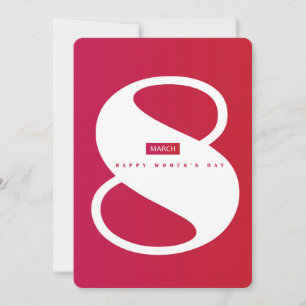 Cartes Pour Fêtes Annuelles Joyeuse journée internationale des femmes ! 8 mars