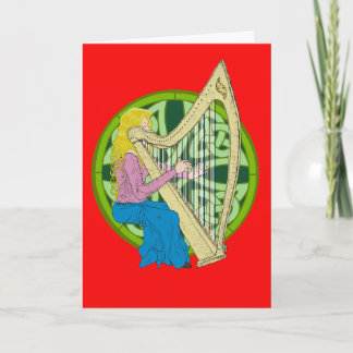 Cartes Pour Fêtes Annuelles Joyeuse nouvelle année de Noël et de harpie !