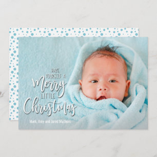 Cartes Pour Fêtes Annuelles Joyeuse petite photo de Noël