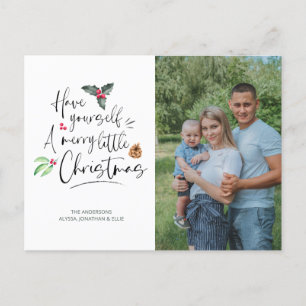 Cartes Pour Fêtes Annuelles Joyeuse petite photo de Noël