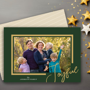 Cartes Pour Fêtes Annuelles Joyeuse photo minimaliste de Noël