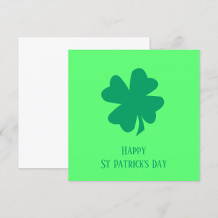 Cartes Pour Fêtes Annuelles Joyeuse Saint-Patrick 2025 Trèfle vert irlandais