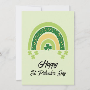 Cartes Pour Fêtes Annuelles Joyeuse Saint-Patrick Arc-en-ciel Vert Or