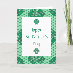 Cartes Pour Fêtes Annuelles Joyeuse Saint-Patrick avec la bénédiction irlandai
