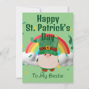 Cartes Pour Fêtes Annuelles Joyeuse Saint-Patrick Chanceux Shamrocks Simple