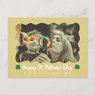 Cartes Pour Fêtes Annuelles Joyeuse Saint-Patrick Shamrocks famille 1 photo