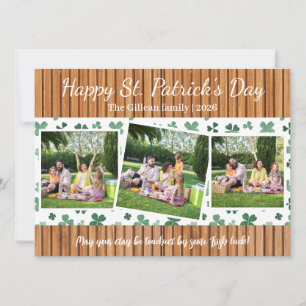 Cartes Pour Fêtes Annuelles Joyeuse Saint-Patrick Shamrocks famille 3 photo