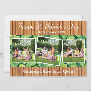 Cartes Pour Fêtes Annuelles Joyeuse Saint-Patrick Shamrocks famille 3 photo