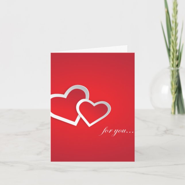 Cartes Pour Fêtes Annuelles Joyeuse Saint-Valentin (Devant)