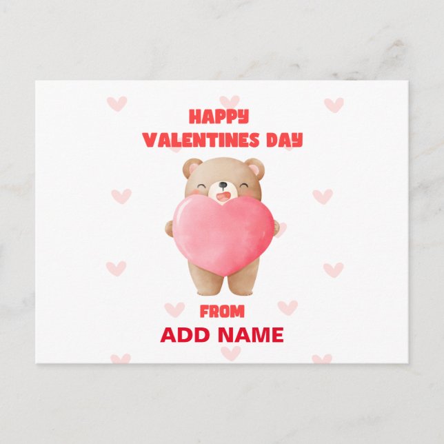 Cartes Pour Fêtes Annuelles Joyeuse Saint-Valentin (Devant)