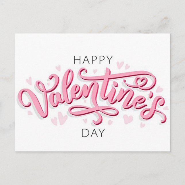Cartes Pour Fêtes Annuelles Joyeuse Saint-Valentin (Devant)