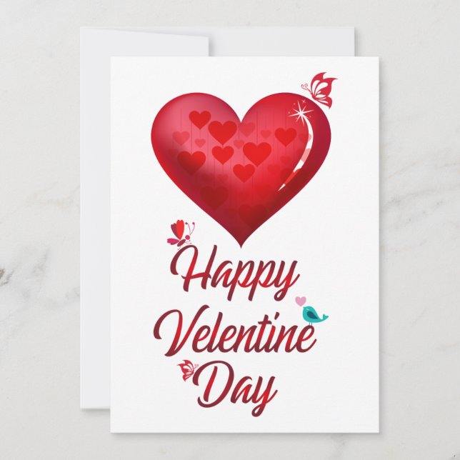 Cartes Pour Fêtes Annuelles Joyeuse Saint-Valentin (Devant)