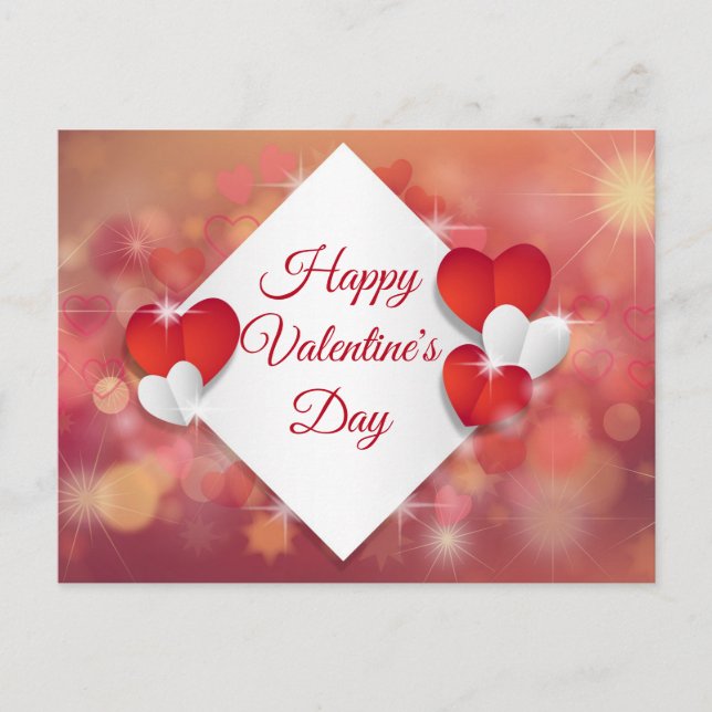 Cartes Pour Fêtes Annuelles Joyeuse Saint-Valentin (Devant)