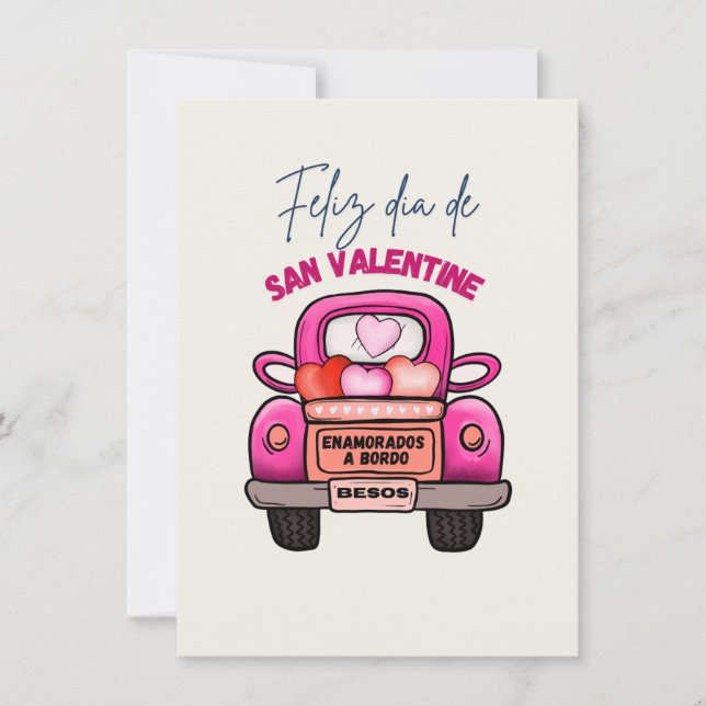 Cartes Pour Fêtes Annuelles Joyeuse Saint-Valentin (Devant)