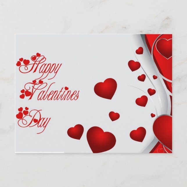 Cartes Pour Fêtes Annuelles joyeuse Saint Valentin (Devant)
