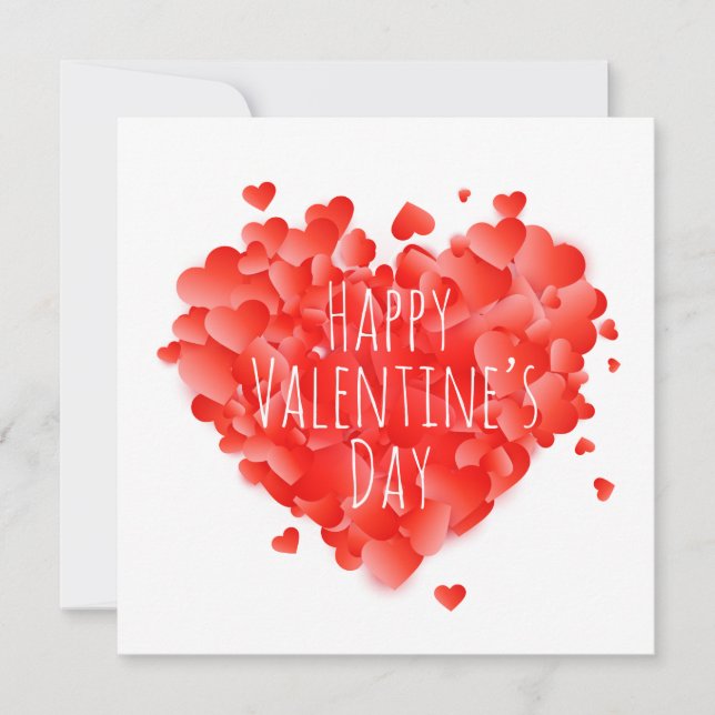 Cartes Pour Fêtes Annuelles Joyeuse Saint-Valentin (Devant)