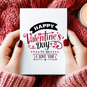 Cartes Pour Fêtes Annuelles Joyeuse Saint-Valentin à moi Célibataire Anti Sain