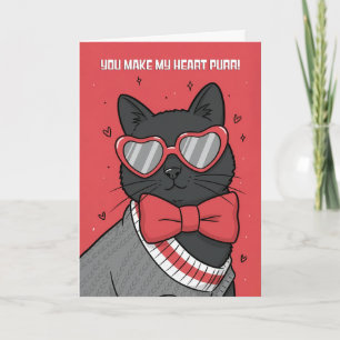 Cartes Pour Fêtes Annuelles Joyeuse Saint-Valentin à quiconque aime les chats 