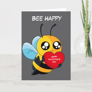 Cartes Pour Fêtes Annuelles Joyeuse Saint-Valentin abeille
