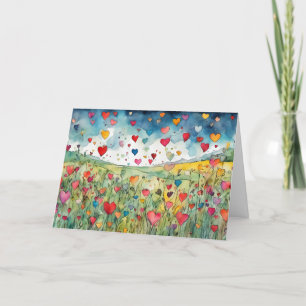 Cartes Pour Fêtes Annuelles Joyeuse Saint-Valentin coeurs