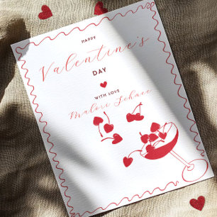 Cartes Pour Fêtes Annuelles Joyeuse Saint-Valentin – Cœurs de Cerise dans un C