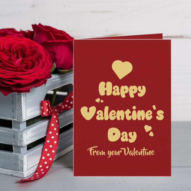 Cartes Pour Fêtes Annuelles Joyeuse Saint-Valentin Cœurs Mignons (Créateur téléchargé)