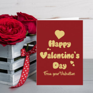 Cartes Pour Fêtes Annuelles Joyeuse Saint-Valentin Cœurs Mignons
