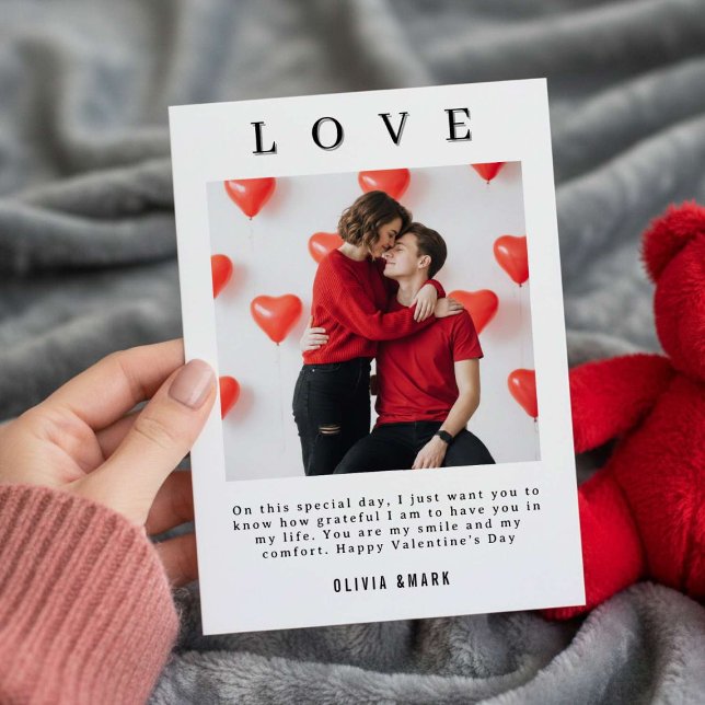 Cartes Pour Fêtes Annuelles Joyeuse Saint-Valentin Collage de photos personnal (Créateur téléchargé)