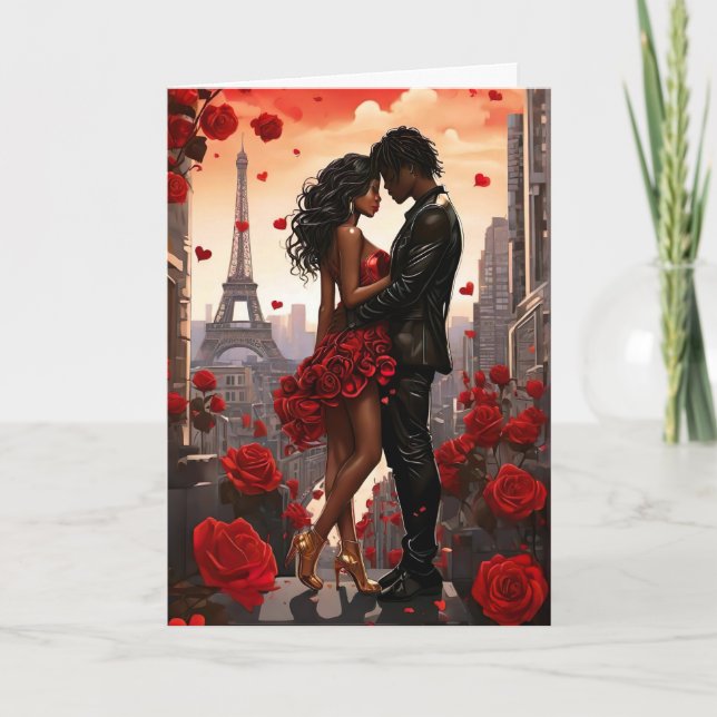 Cartes Pour Fêtes Annuelles Joyeuse Saint-Valentin Couple (Devant)